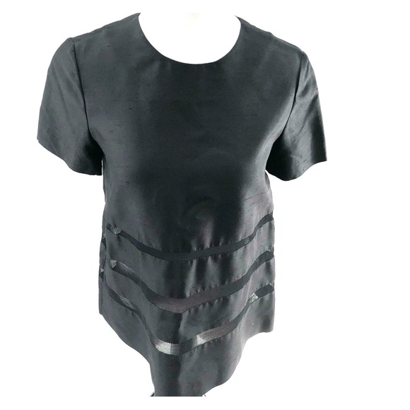 Cynthia Rowley Tops - 16- Cynthia Rowley black silk blend top size 2